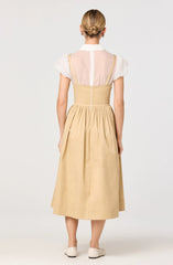 Carrington Mixed Media Layered Midi Dress