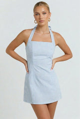 Soda Shop Date Gingham Mini Dress