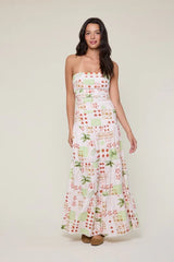 Vintage Palm Maxi Dress