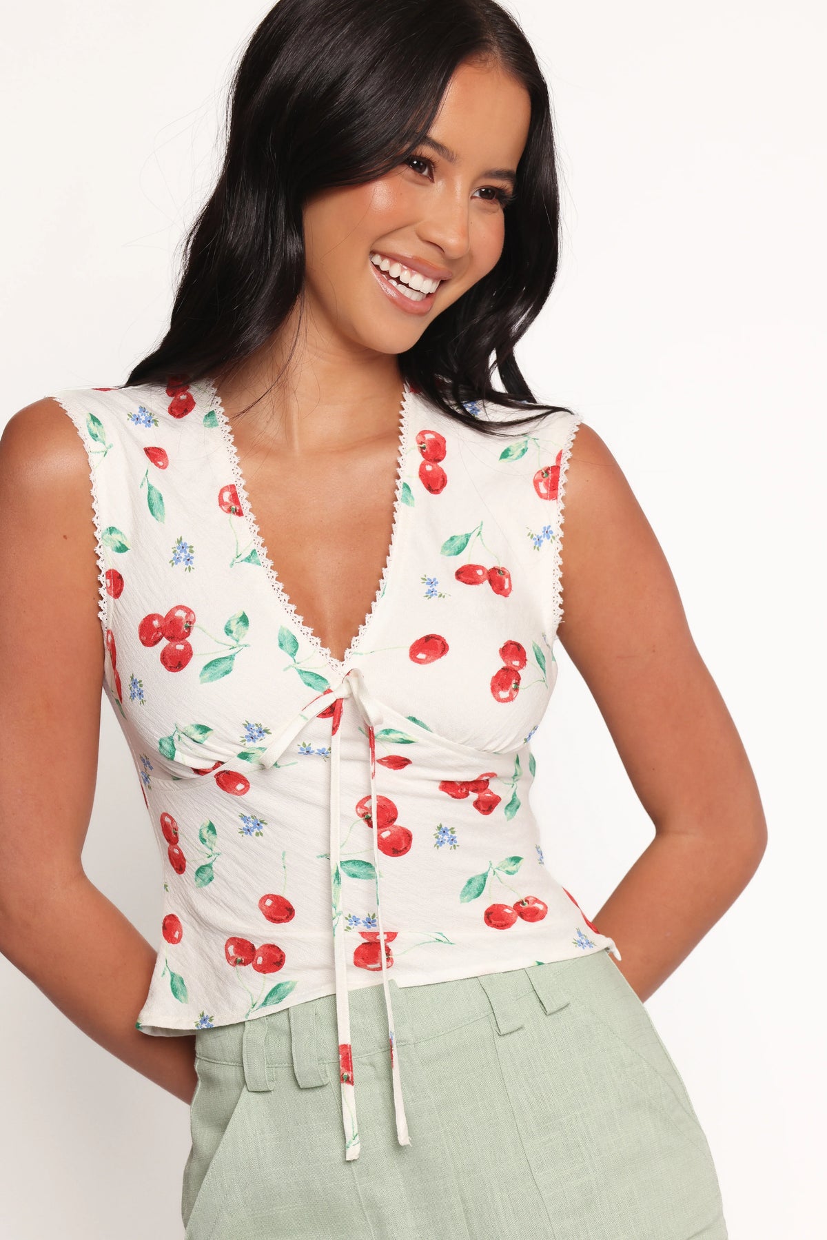Morgan Top - Starlight Cherry