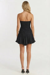 Justina Strapless Lace Corset Mini Dress