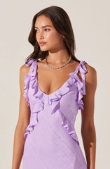 Sorbae Ruffle Maxi Dress