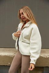 Maverick Fleece Jacket in White