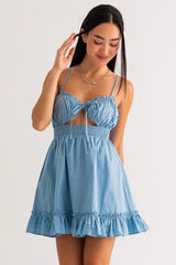 Bluebell Ruffle Mini Dress