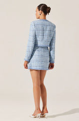Milena Tweed Contrast Trim Jacket