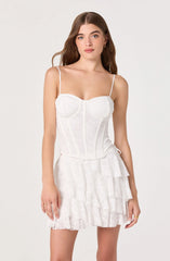 Madeleine Lace Bustier Crop Top