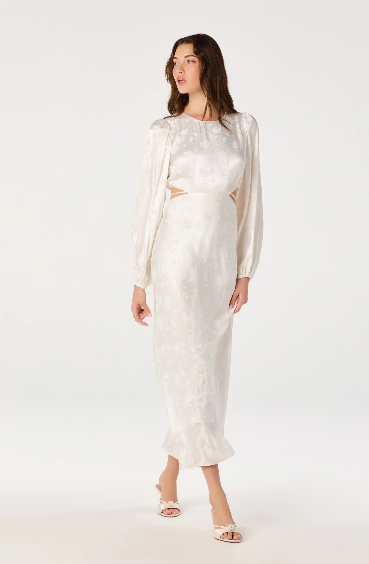 Quinn Floral Jacquard Maxi Dress