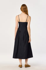Margaux Denim Bustier Midi Dress