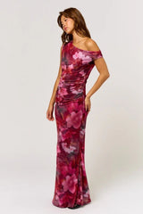 Saphira Off The Shoulder Floral Maxi Dress
