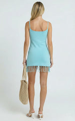 Sea Spell Starfish Fringe Mini Dress
