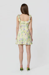 Mara Floral Ruffle Mini Dress