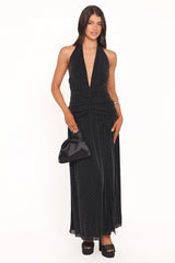 Lucas Halterneck Maxi Dress - Black