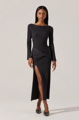 Arwyn Ribbed Layered Midi Sweater Dress