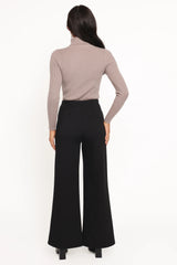 Jade Wide Leg Pant - Black