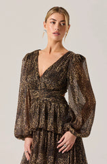 Anora Floral Tiered Maxi Dress