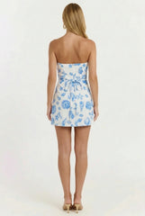 Collected Shells Linen Mini Dress