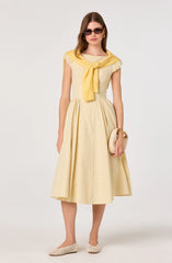 Emalee Plaid A-Line Midi Dress