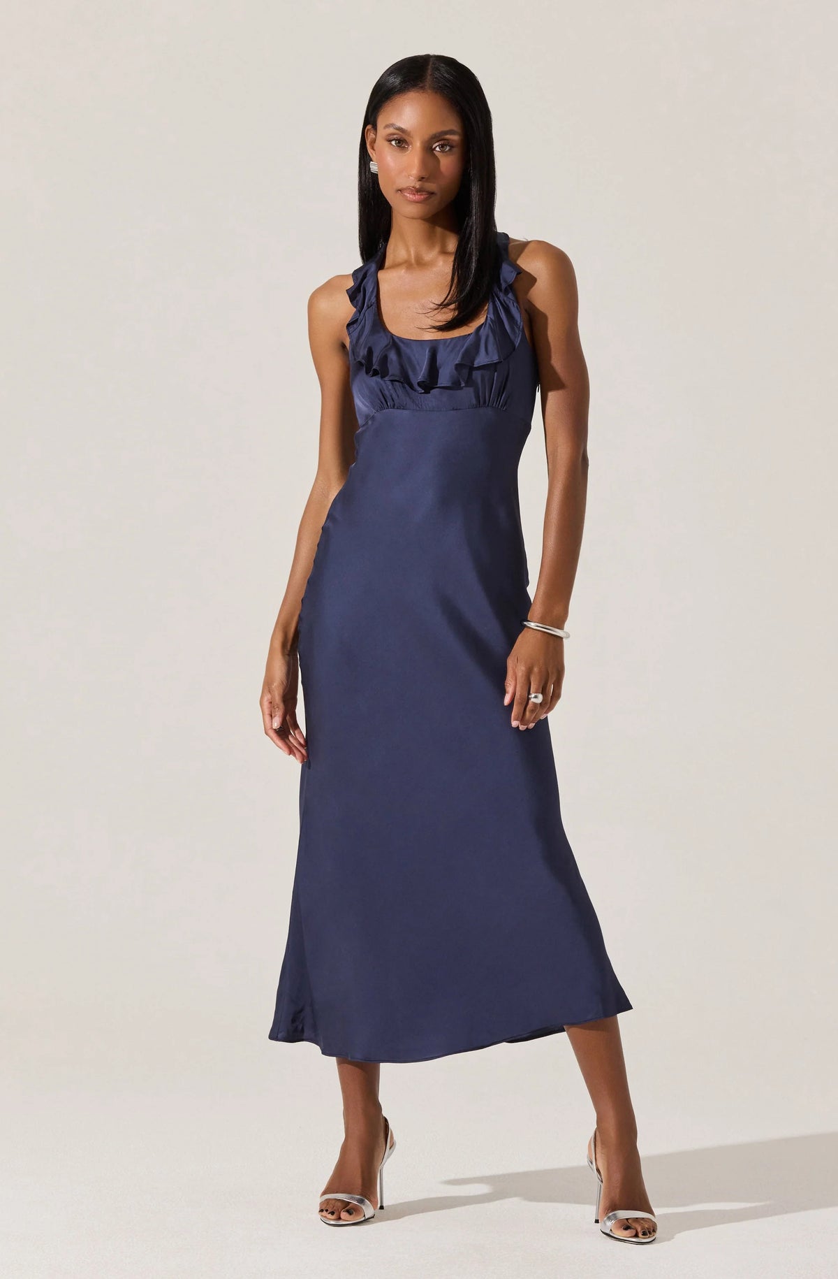 Morrigan Ruffle Trim Halter Dress