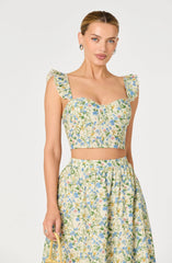 Wedelia Eyelet Corset Crop Top